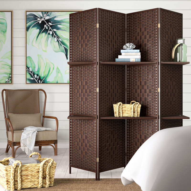 Bay Isle Home RHF 6 ft Tall (Extra Wide) Diamond Weave Fibre Room